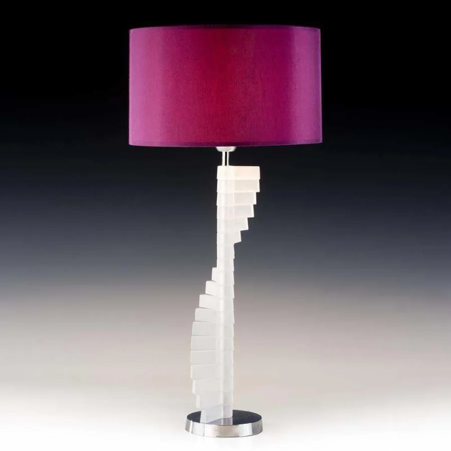 handgefertigte tischleuchten aus kristallglas - made in germany