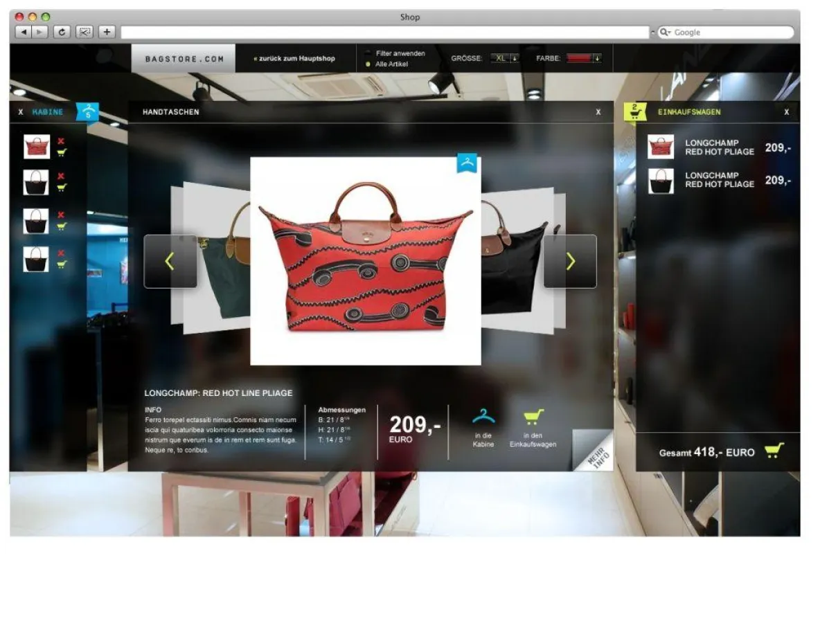 Macht den digitalen Einkauf zum Erlebnis: FemaleWeb mit CoverFlow