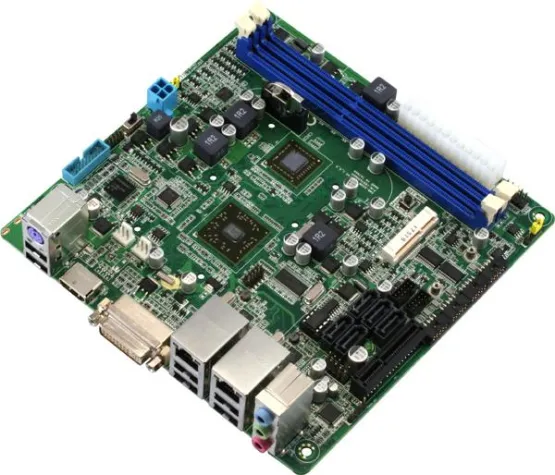 Bild: EMB-A50M – Embedded Mini-ITX Motherboard mit onboard AMD Single- oder Dual-Core Prozessor