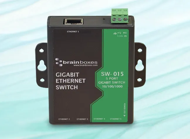 Bild: Unmanaged Ethernet-Switche für industrielle Anwendungen - Brainboxes SW-Serie (SW-015)