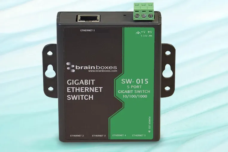 Bild: Unmanaged Ethernet-Switche für industrielle Anwendungen - Brainboxes SW-Serie (SW-015)