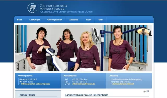 Termin-Vereinbarungen bei Zahnarztpraxis Krause jetzt online Bild: Termin-Vereinbarungen bei Zahnarztpraxis Krause jetzt online