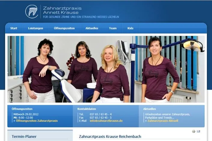 Bild: Termin-Vereinbarungen bei Zahnarztpraxis Krause jetzt online