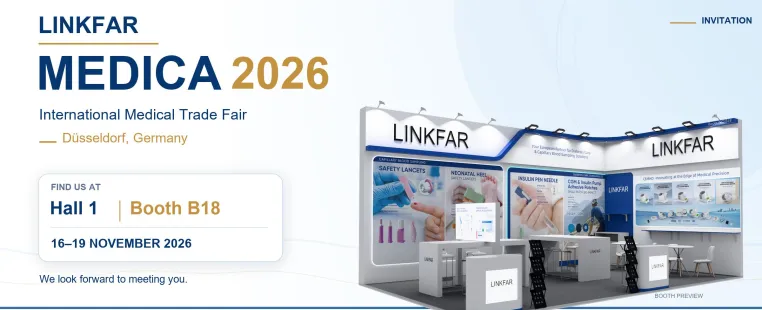 LINKFAR präsentiert Lösungen für Diabetesversorgung und kapillare Blutentnahme auf der MEDICA 2026 Bild: LINKFAR präsentiert Lösungen für Diabetesversorgung und kapillare Blutentnahme auf der MEDICA 2026