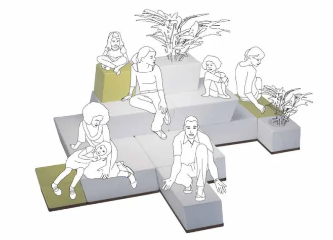 Bild: Designidee Univers – die dreidimensionale Architektur des Sitzens – Sitzen in 3D