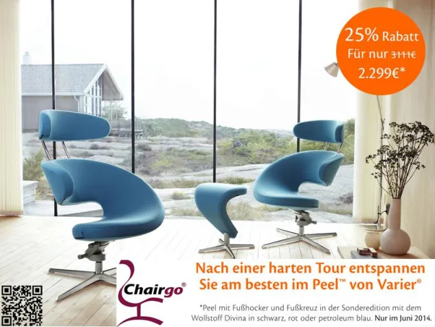 Bild: Variér Peel Relaxsessel Divina-Sonderaktion