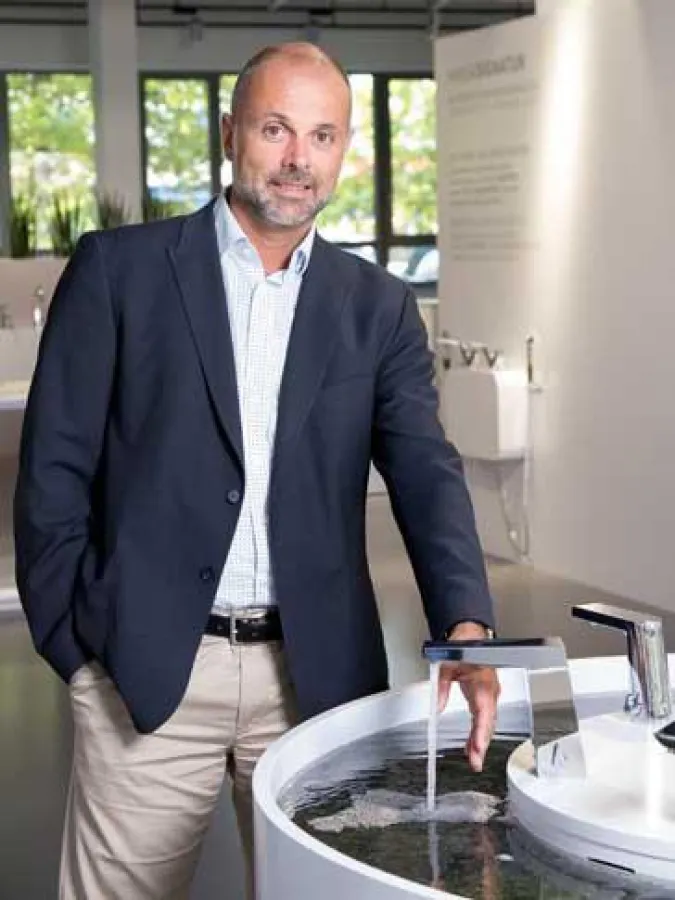 Interviewgeber Harald Fesenbeck, Leiter Produktmanagement bei HANSA. Foto: Hansa Armaturen GmbH