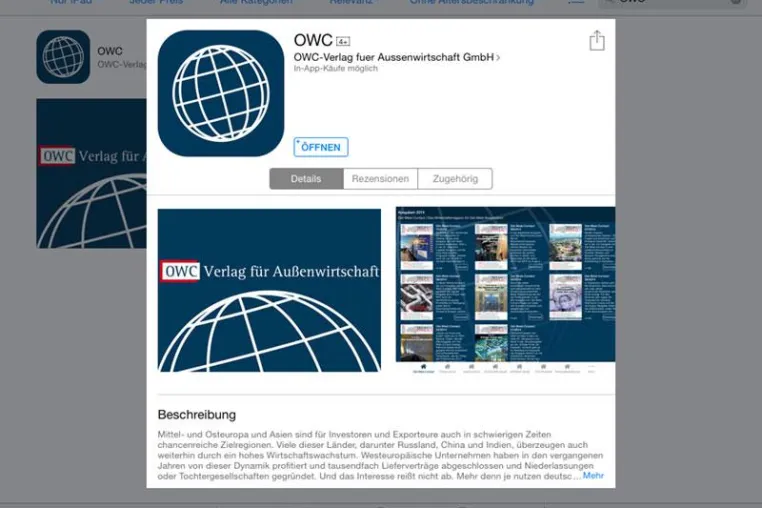 Bild: Außenwirtschaftsnews für Smartphone und Tablet