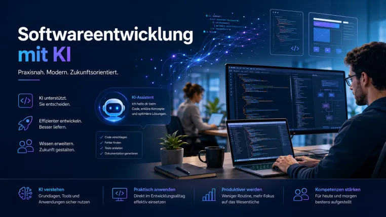 Softwareentwicklung mit KI: Praxisschulung zeigt den produktiven Einsatz moderner KI-Werkzeuge Bild: Softwareentwicklung mit KI: Praxisschulung zeigt den produktiven Einsatz moderner KI-Werkzeuge
