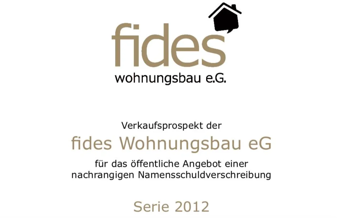 Prospekt der Fides Wohnungsbaugenossenschaft eG