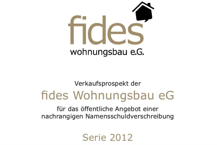 Bild: Sieben Prozent Rendite für Anleger der Fides Wohnungsbaugenossenschaft eG