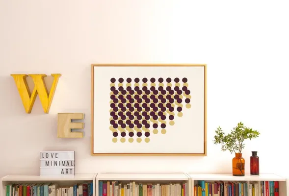 Bild: Hingucker in Herbstfarben: Die individualisierbaren Vinta Series-Kunstdrucke in warmen Erdtönen