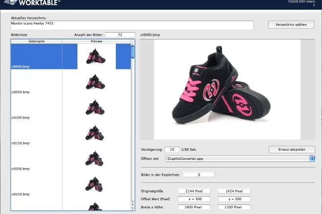 Bild: 360SHOTS Worktable Software vereinfacht 360 Grad Produktfotos