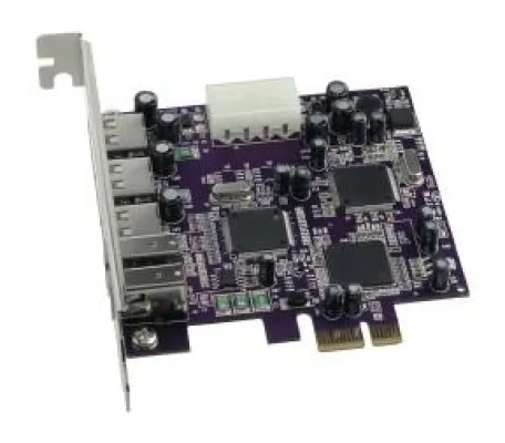 Bild: Mehr Anschlüsse, mehr Möglichkeiten: FireWire- und USB-Adapterkarten für PCI Express von Sonnet auf der Macworld Expo