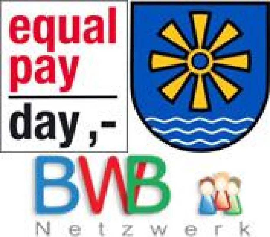 Logo Equal pay day, BWB und das Landratsamt Bodenseekreis