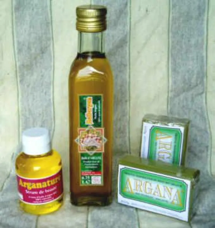 Arganöl und Seife mit Arganöl