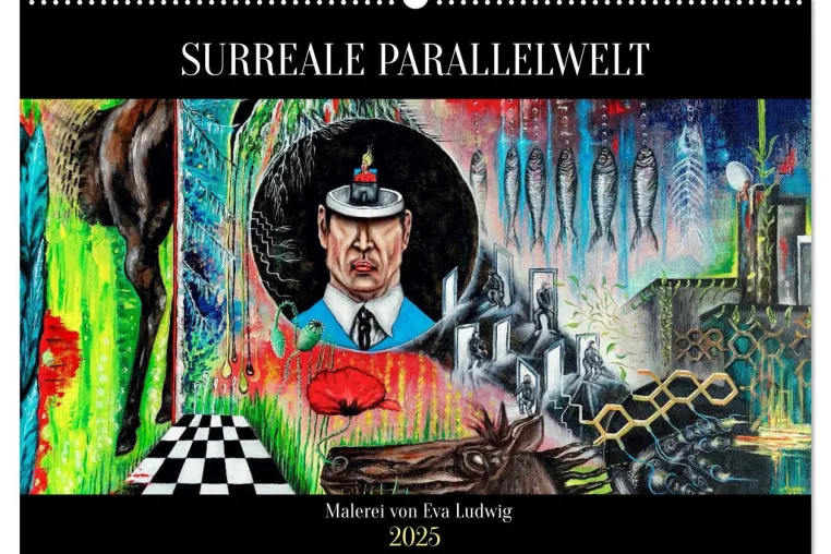 Bild: Veröffentlichung des neuen Kunstkalenders Surreale Parallelwelt von Eva Ludwig