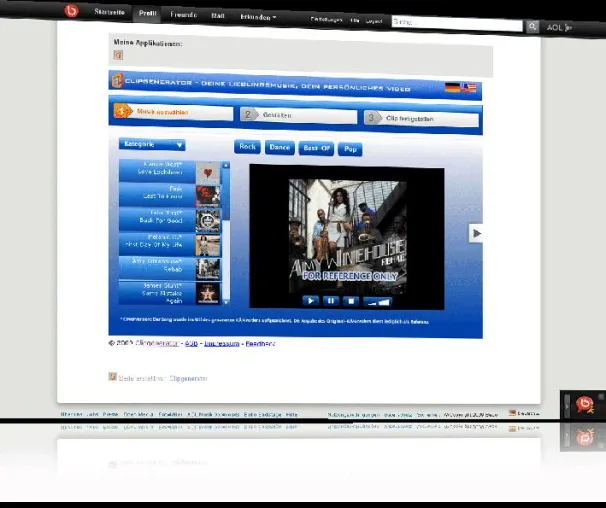 Bild: Mit dem neuen Clipgenerator online Videoclips erstellen - jetzt auch bei Bebo
