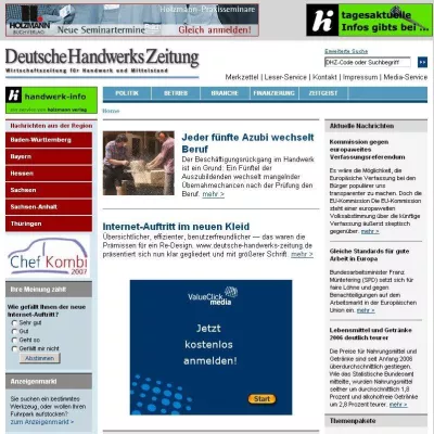 Bild: Deutsche Handwerkszeitung: Online und Print mit InterRed
