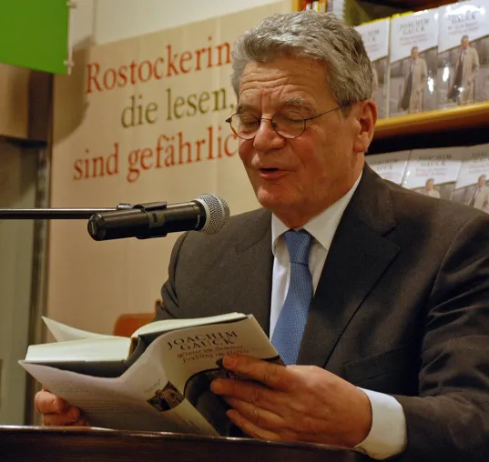 Bild: Lesung mit Joachim Gauck in Rostock