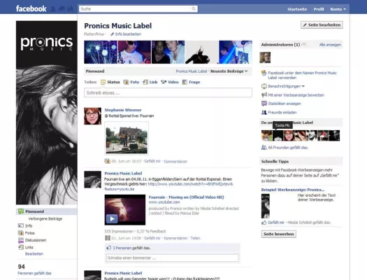 Bild: pronics music - Fans gewinnen via Facebook