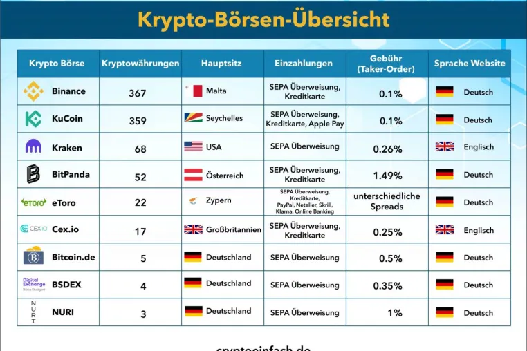 Bild: 169 Kryptobörsen: leicht verständlich erklärt und kategorisiert