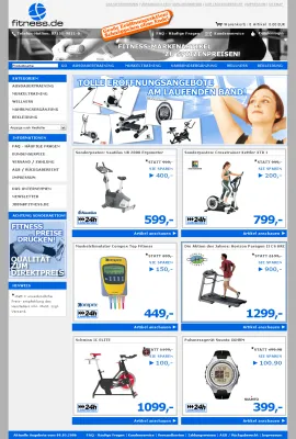 fitness.de Online-Shop startet mit tollen Eröffnungsangeboten Bild: fitness.de Online-Shop startet mit tollen Eröffnungsangeboten