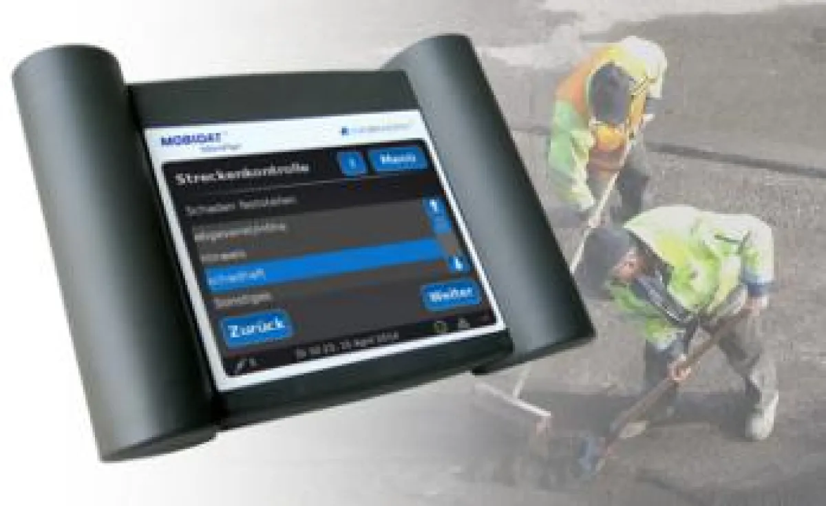 Streckenkontrolle mit dem MOBIDAT WorkPad
