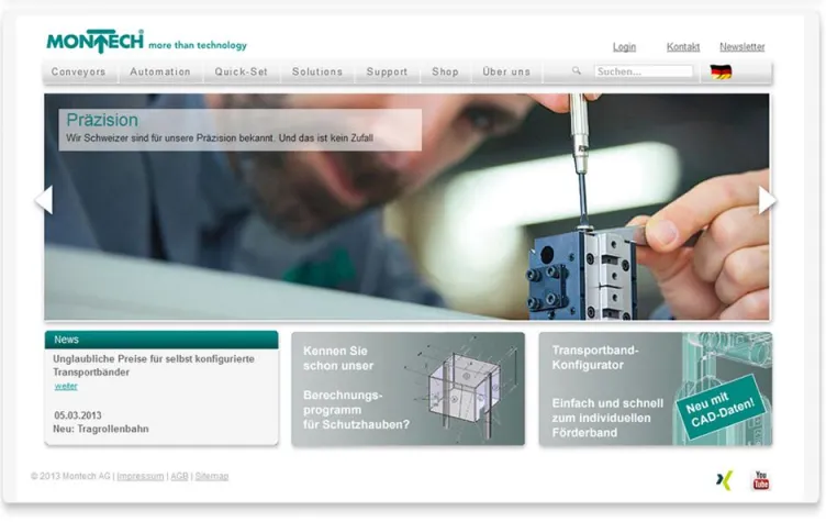 Bild: Neuer Internetauftritt: Relaunch von montech.com