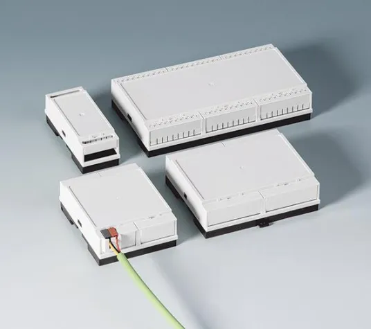 RAILTEC B DIN-Schienen-Gehäuse mit flachen Oberteilen Bild: RAILTEC B DIN-Schienen-Gehäuse mit flachen Oberteilen