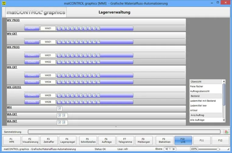 Bild: LogiMAT 2014 - Materialflussrechner matCONTROL graphics bietet jetzt auch Lagerfachverwaltung in Echtzeit