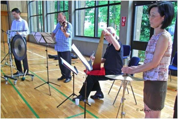 Komposition für Bratsche und Singende Säge Bild: Komposition für Bratsche und Singende Säge