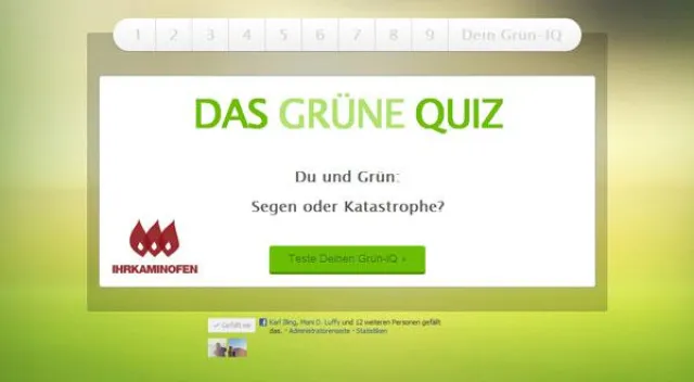 Bild: Umweltfreundlich mit Holz heizen – aber wie? Das „Grüne Quiz“ testet Ihr Wissen und ermittelt Ihren „Grün-IQ“