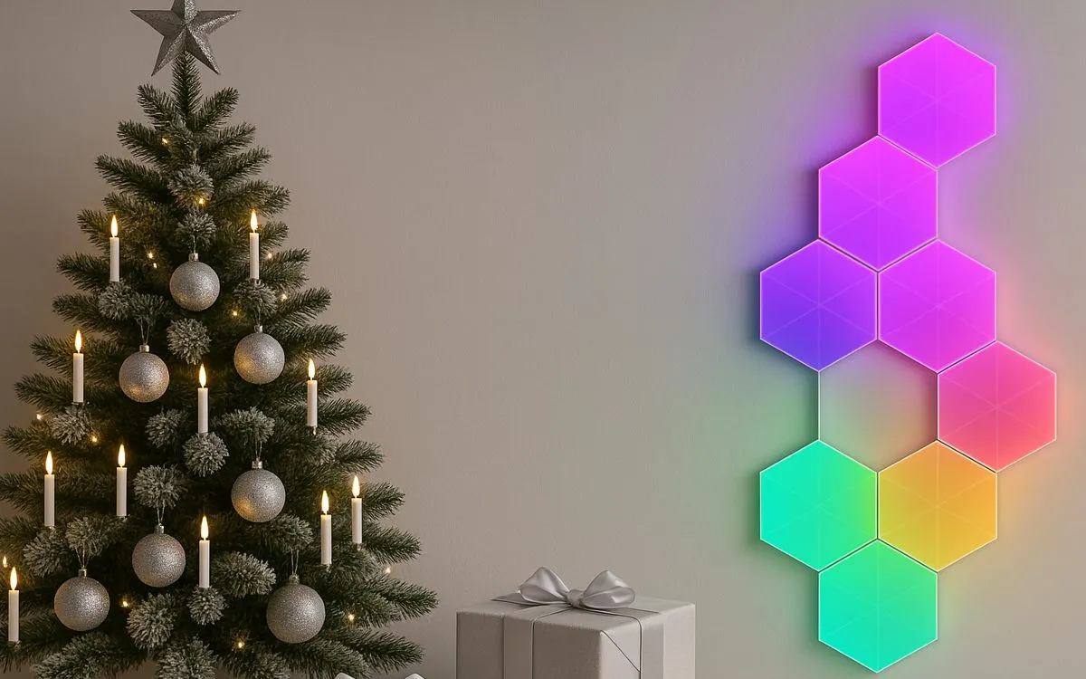 IconicGlow HexaLights – RGBIC LED-Panels als moderne Ambient- und Gaming-Beleuchtung (© © 2025 IconicTech – Alle Rechte vorbehalten)
