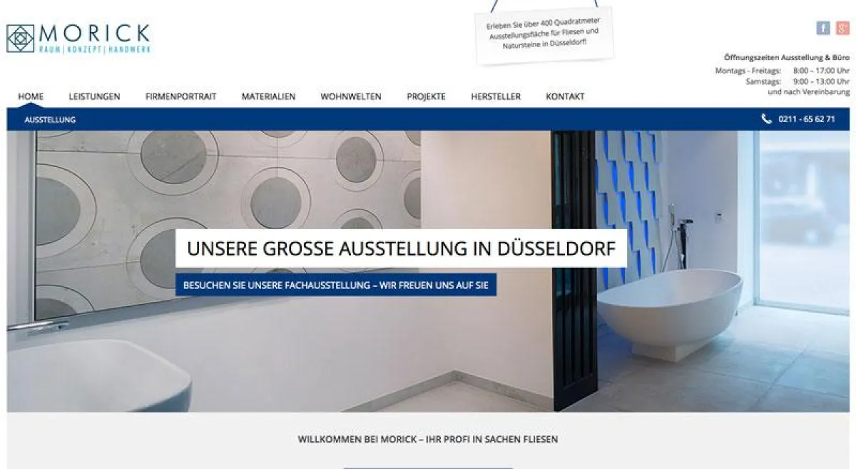 Die neue Website der Franz Morick GmbH