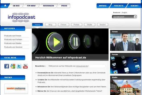 Bild: Produktion von professionellen Podcasts bei Onlineportal Infopodcast.de