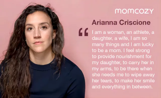 Bild: Momcozy und Arianna Criscione, vereinen sich für die Kampagne zum Internationalen Frauentag.