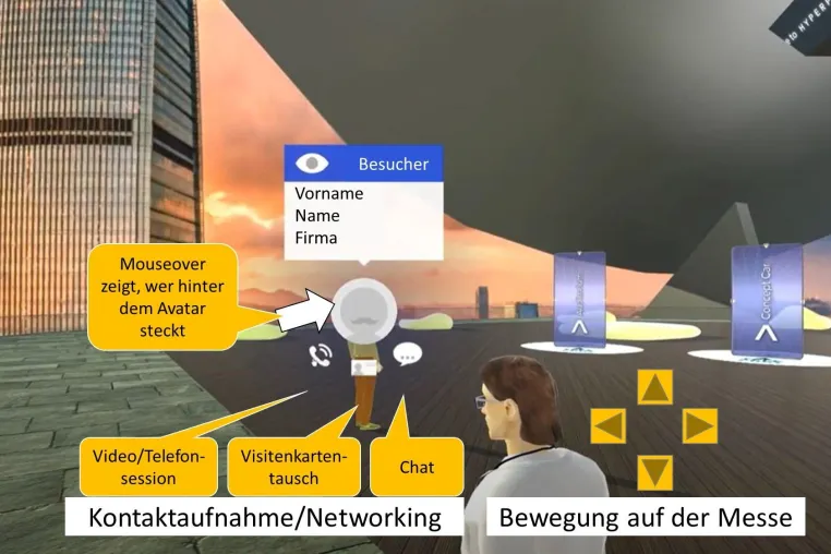 Kongresse in Zeiten von Corona: Virtuelles Netzwerken mit Avataren Bild: Kongresse in Zeiten von Corona: Virtuelles Netzwerken mit Avataren