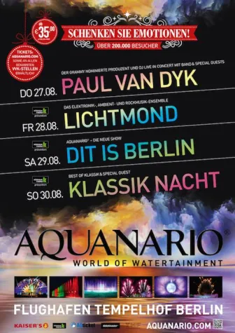 Bild: AQUANARIO® 2015 GRÖSSER, PHANTASTISCHER, SPANNENDER AUF DEM FLUGHAFEN TEMPELHOF BERLIN