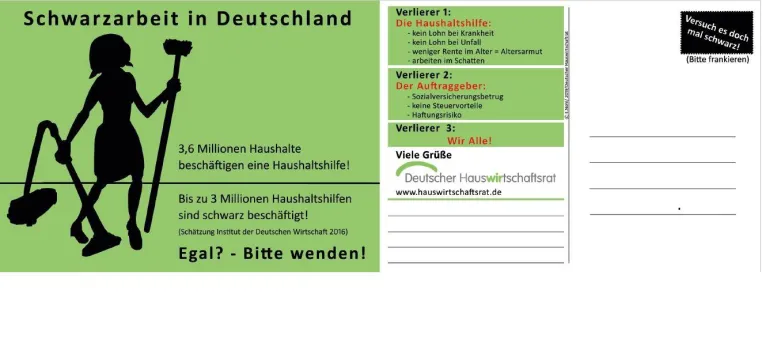 Bild: Deutscher Hauswirtschaftsrat prangert Schwarzarbeit im privaten Haushalt an