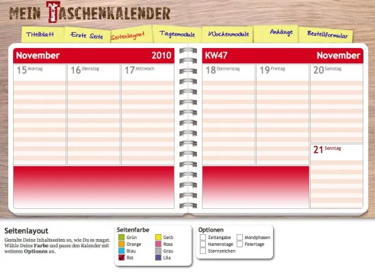 Bild: Taschenkalender zum Jahresanfang sehr gefragt