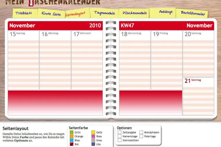 Taschenkalender zum Jahresanfang sehr gefragt Bild: Taschenkalender zum Jahresanfang sehr gefragt