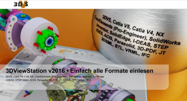 Bild: Die neue Version 3DViewStation v2016 ist freigegeben