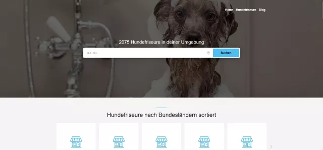 Die neue Plattform für Hundesalons und Pflegedienstleistungen in ganz Deutschland Bild: Die neue Plattform für Hundesalons und Pflegedienstleistungen in ganz Deutschland