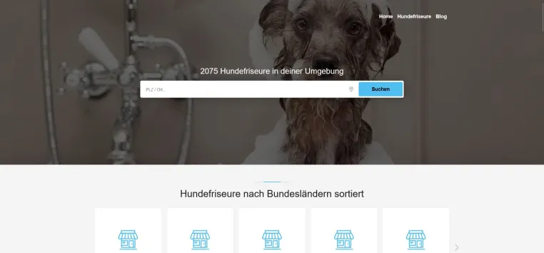 Bild: Die neue Plattform für Hundesalons und Pflegedienstleistungen in ganz Deutschland