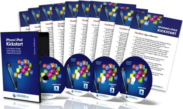 Bild: Gründer.de präsentiert sein neues Produkt "iPhone & iPad Kickstart"