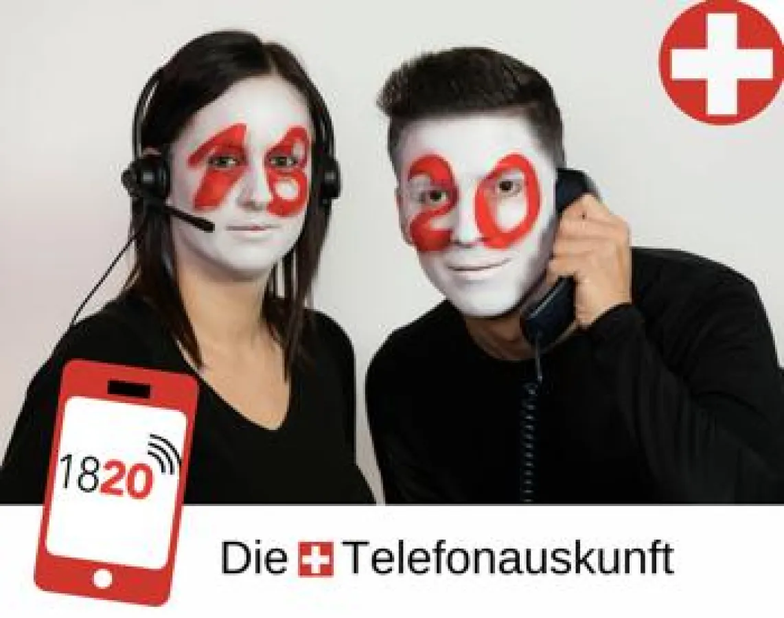 1820 die Schweizer Telefonauskunft!