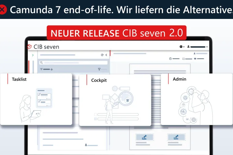 BPM-Software: CIB seven 2.0 kommt mit verbesserter Oberfläche und LTS-Option Bild: BPM-Software: CIB seven 2.0 kommt mit verbesserter Oberfläche und LTS-Option