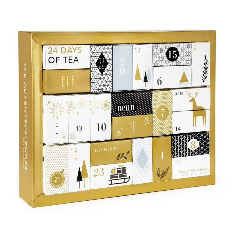 www.tea-exclusive.de - Erlebnis Tee Adventskalender mit losem Tee und vielen Überraschungen