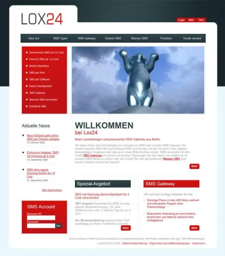 SMS Provider mit Dumping Preisen und neuer Website Bild: SMS Provider mit Dumping Preisen und neuer Website